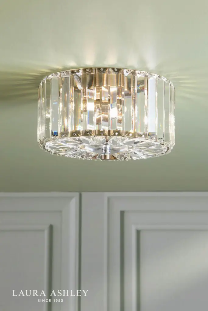 Fernhurst Small 3 Light Antique Brass Flush Fitting