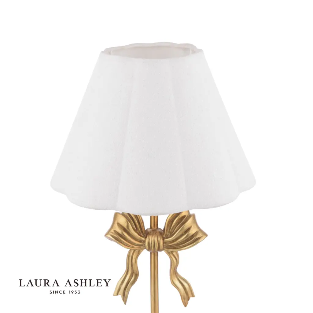 Larkfield Antique Gold Bow Wall Light C/W Shade