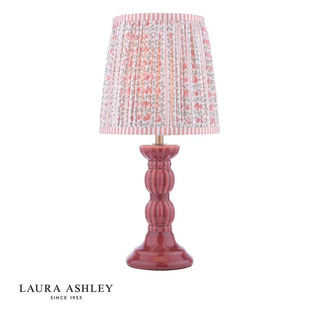 Kelbrook Red Ceramic Table Lamp C/W Shade