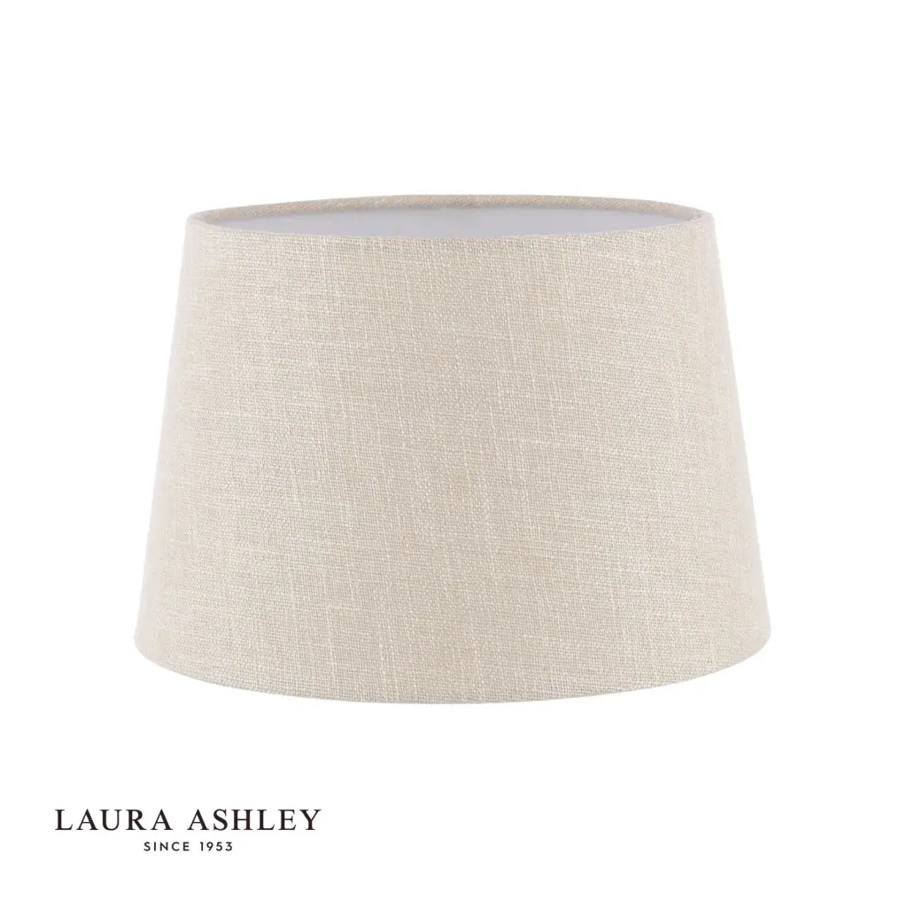 Bacall Natural Linen Drum Shade 250mm/10 inch