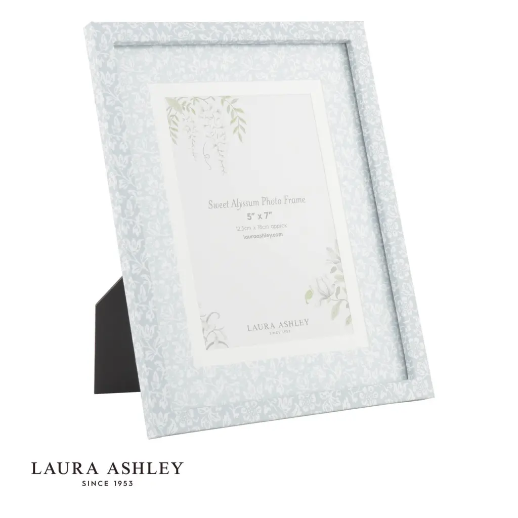 Sweet Alyssum Blue Photo Frame