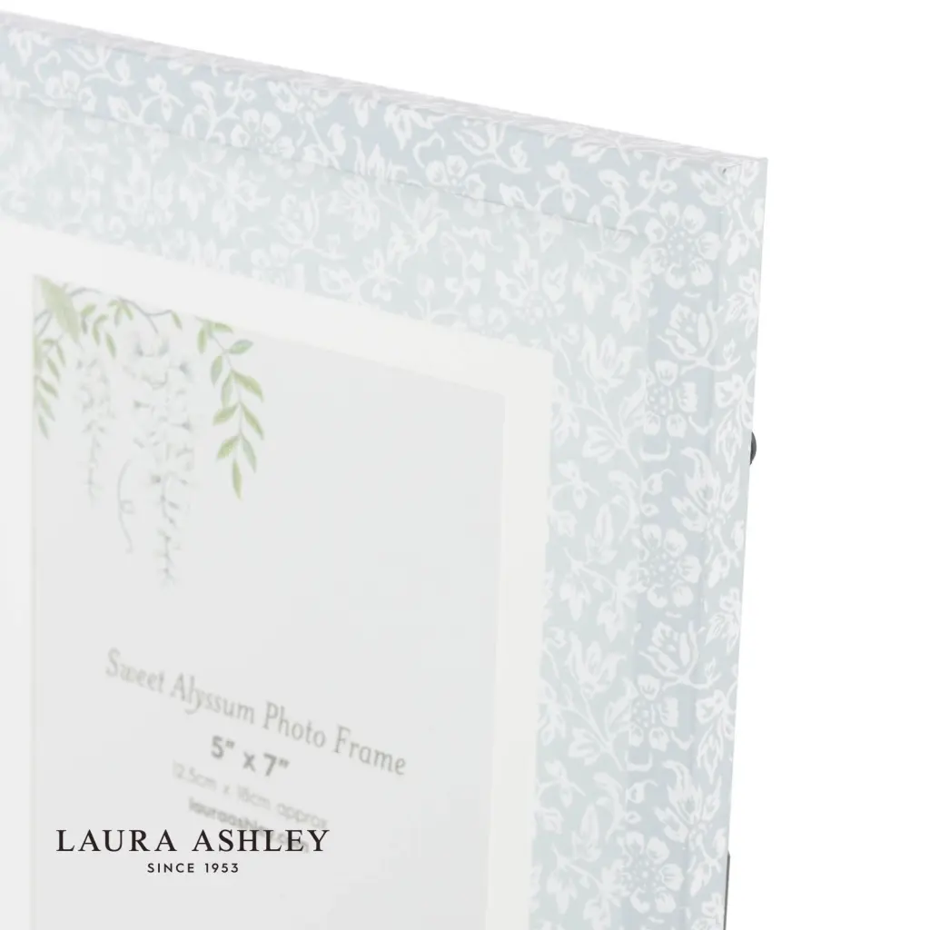 Sweet Alyssum Blue Photo Frame