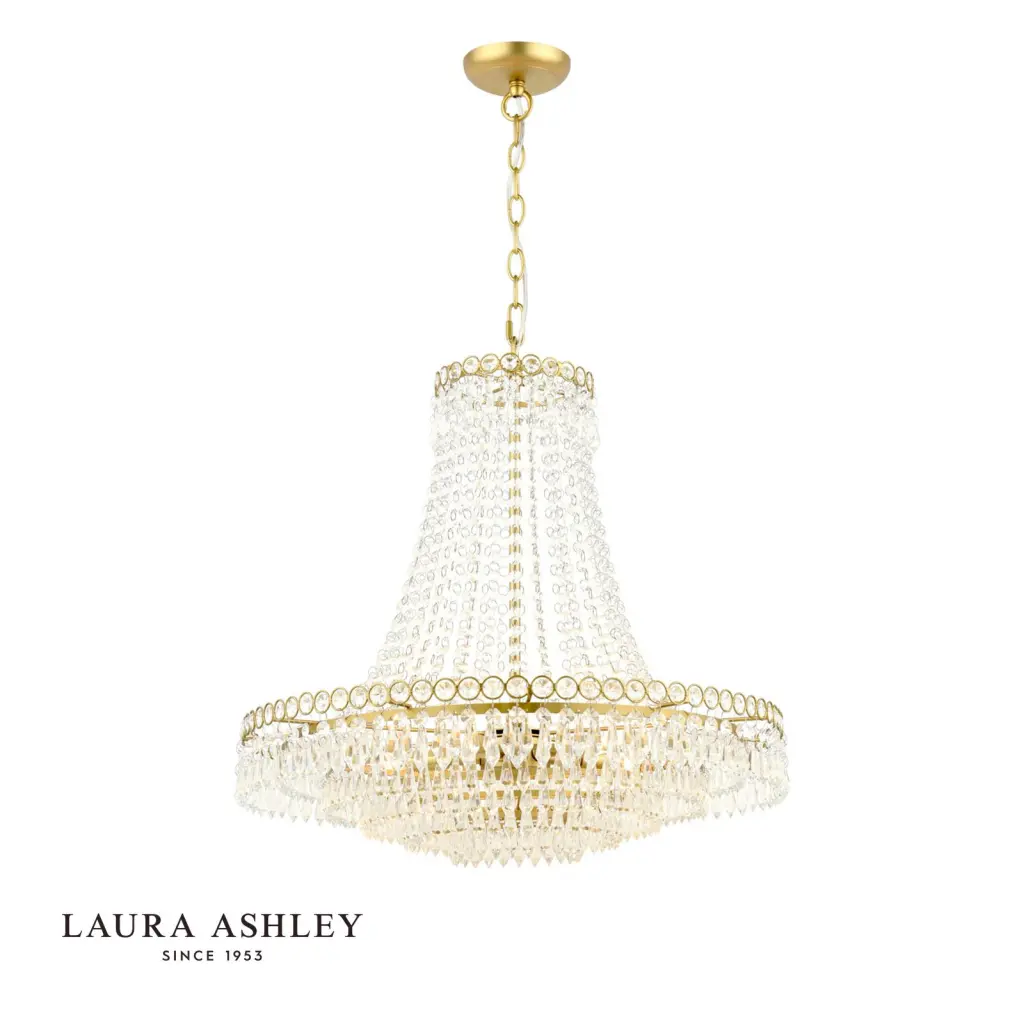 Enid Large Antique Brass Chandelier