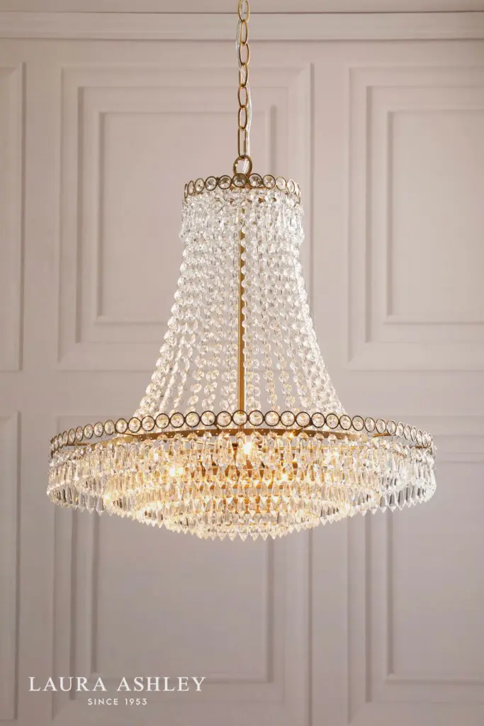Enid Large Antique Brass Chandelier
