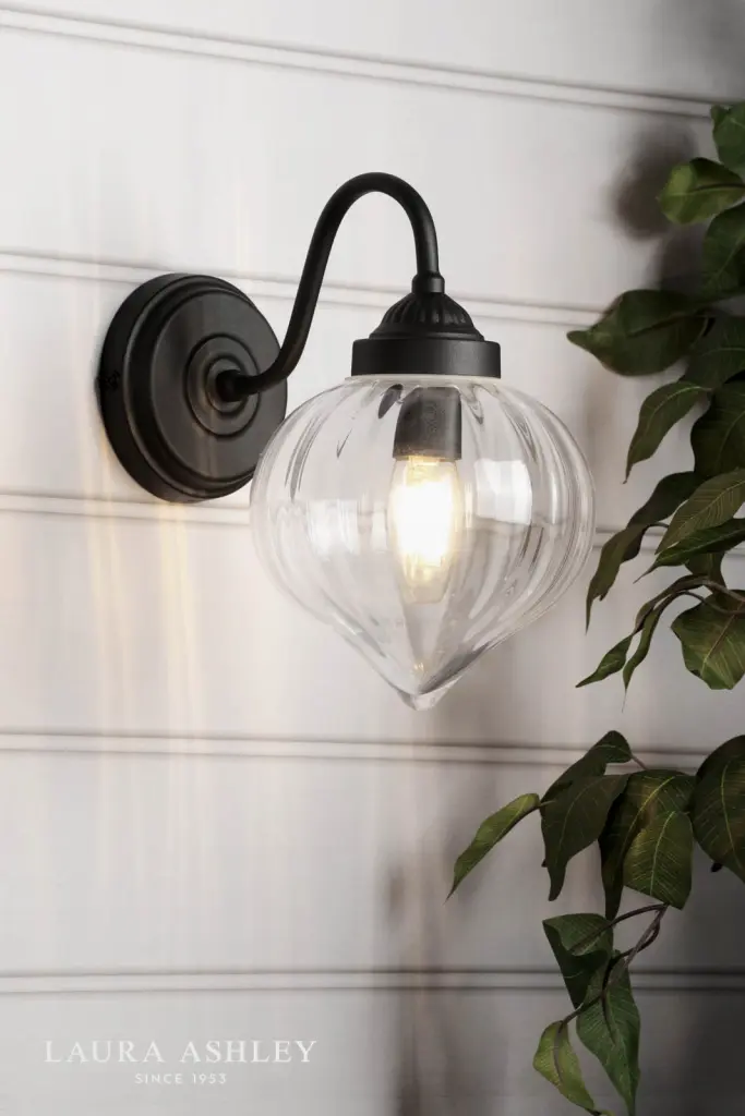 Whitham Matt Black Bathroom Wall Light IP44