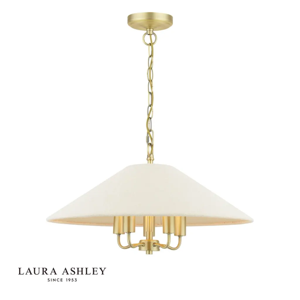 Harland 5 Light Antique Brass Pendant