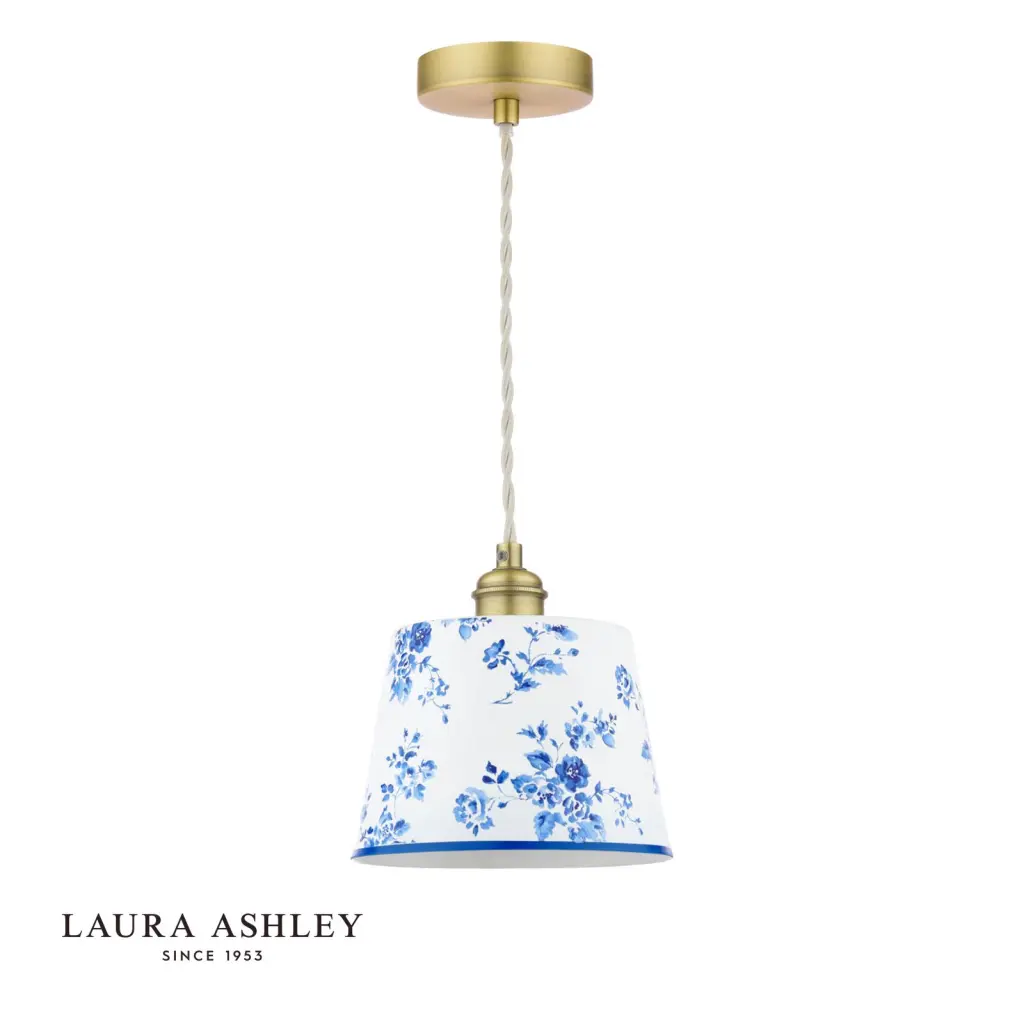 China Rose Blue & White Single Pendant