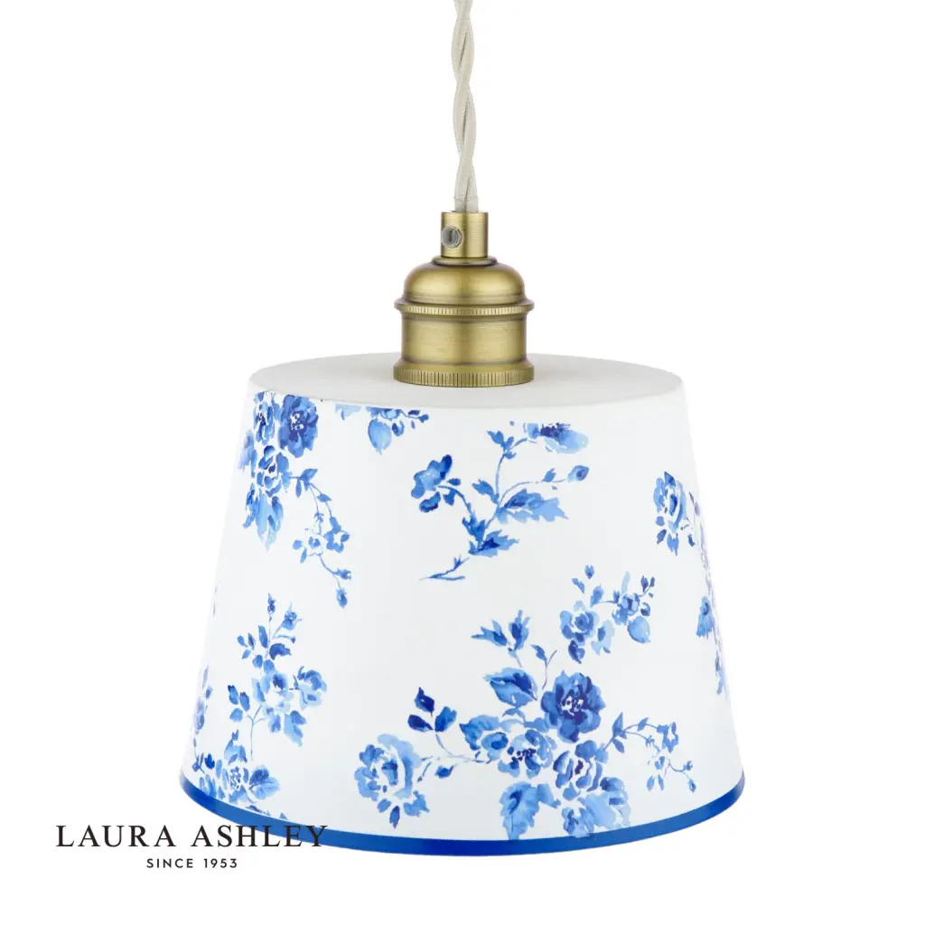 China Rose Blue & White Single Pendant