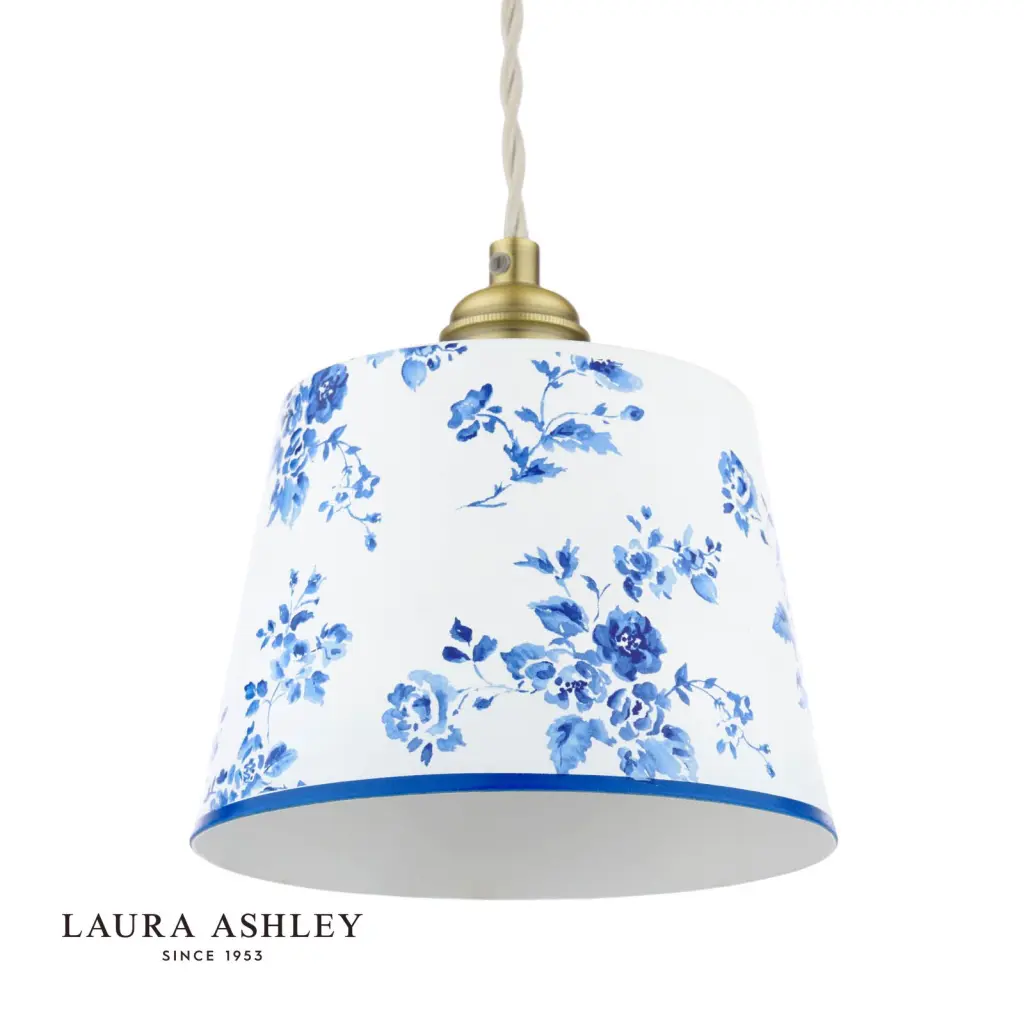 China Rose Blue & White Single Pendant