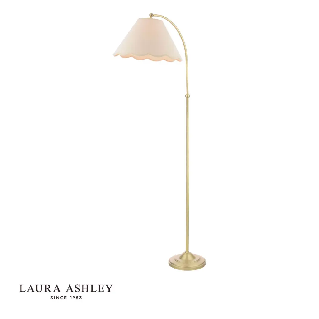 Cordwell Antique Brass Floor Lamp C/W Shade