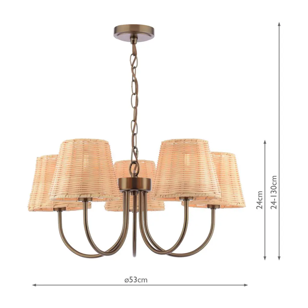 Hasfield Ceiling Pendant in Satin Bronze