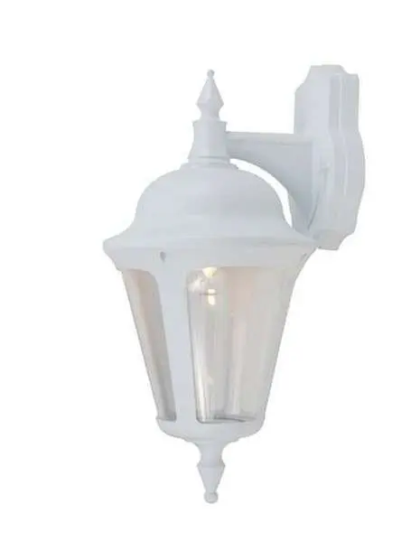 Latina Polycarbonate Outdoor Wall Lantern in White Finish