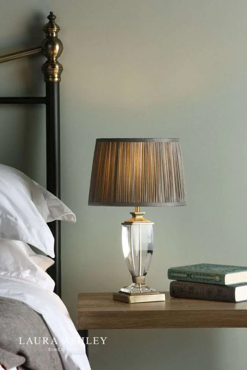 Laura Ashley Carson Antique Brass & Crystal Table Lamp Base Small