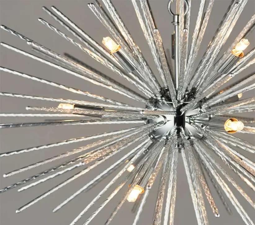 Lena Polished Chrome 9 Light Pendant