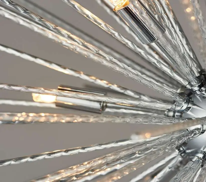 Lena Polished Chrome 9 Light Pendant