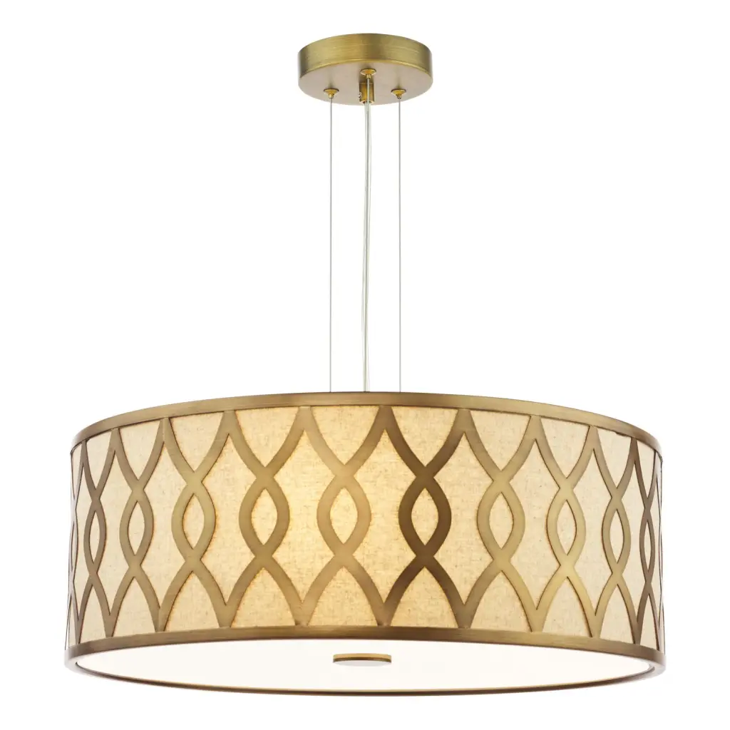Locryn 4 Light Brushed Bronze Pendant