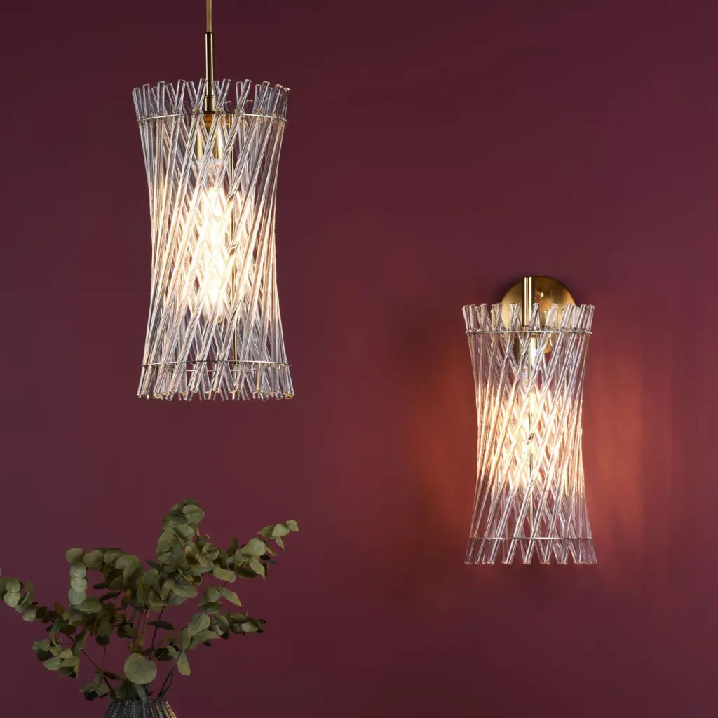 Loire Single Natural Brass Pendant