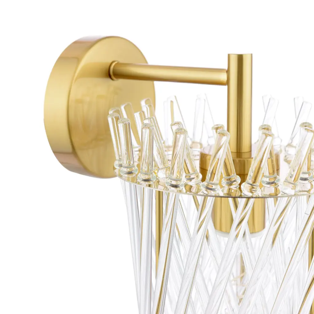 Loire Natural Brass Wall Light