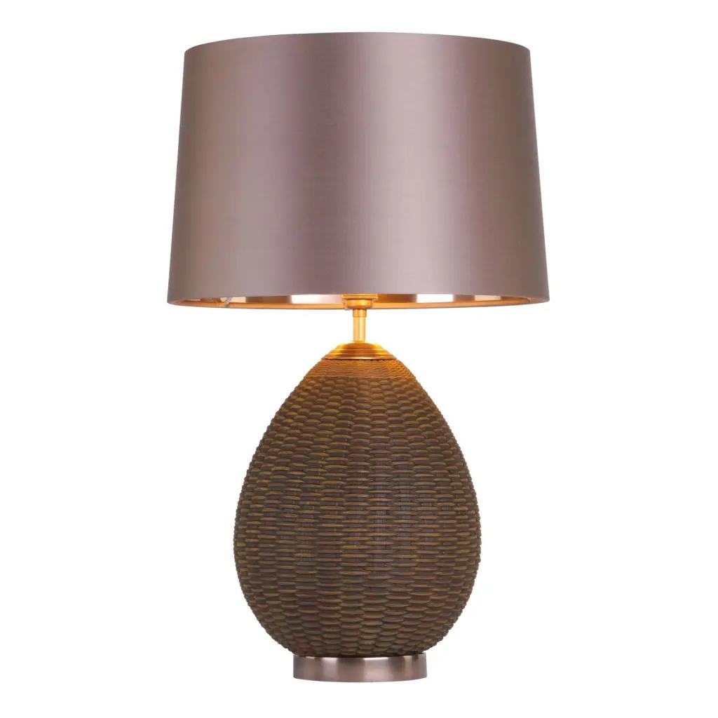 Lombok Rattan Table Lamp Base Only