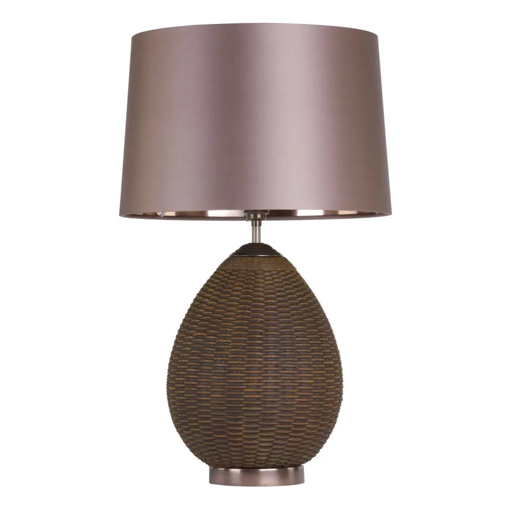 Lombok Rattan Table Lamp Base Only