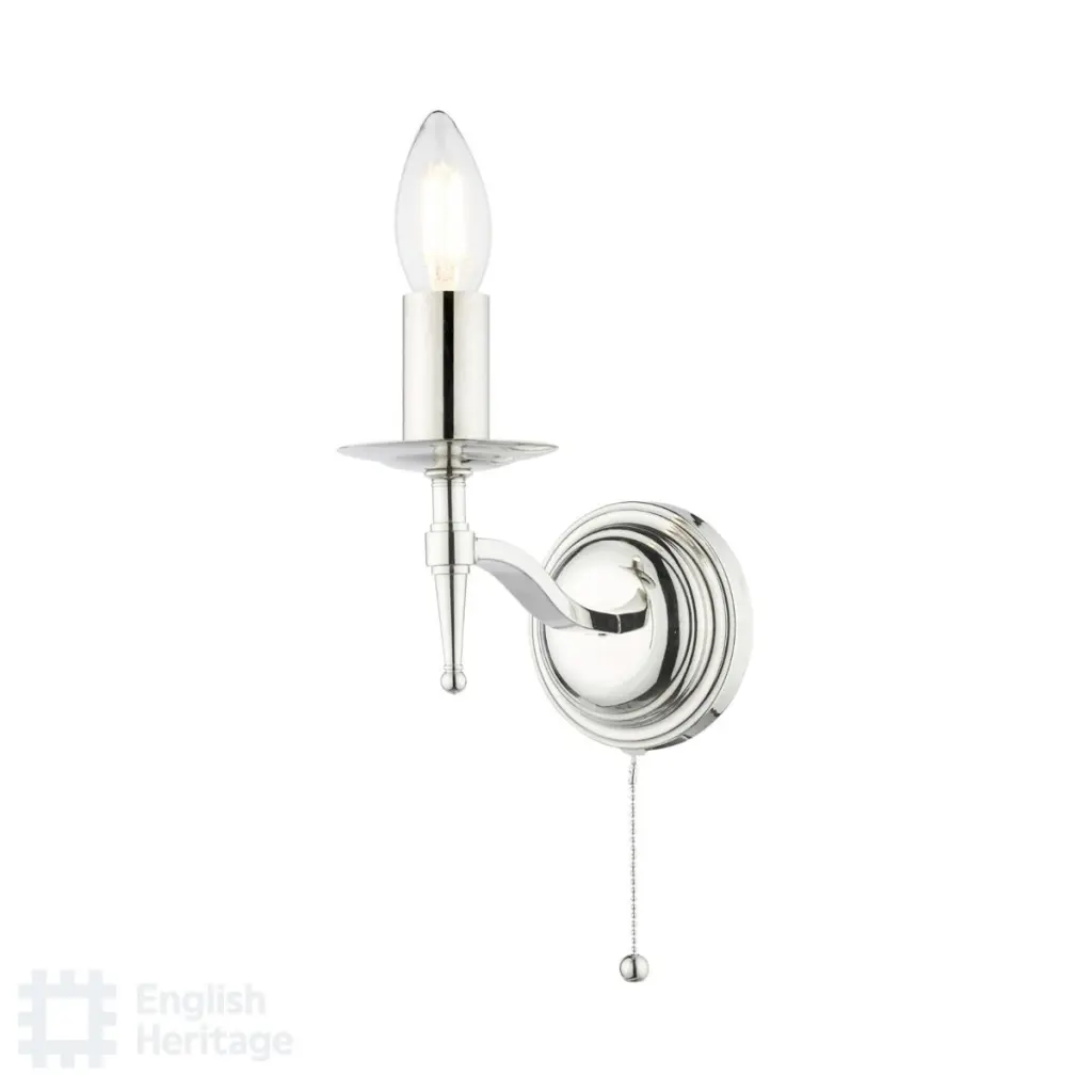 Marble Hill Polished Nickel Wall Light