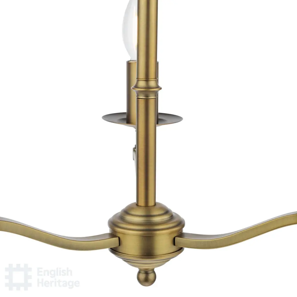Marble Hill Aged Brass 3 Light Pendant