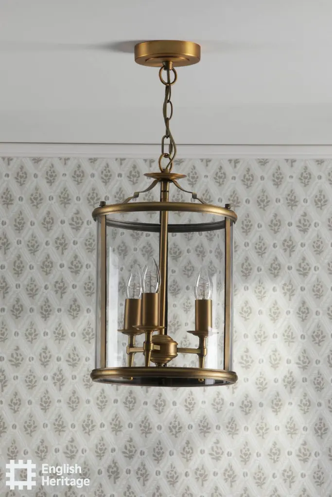 Marble Hill Aged Brass & Glass Pendant
