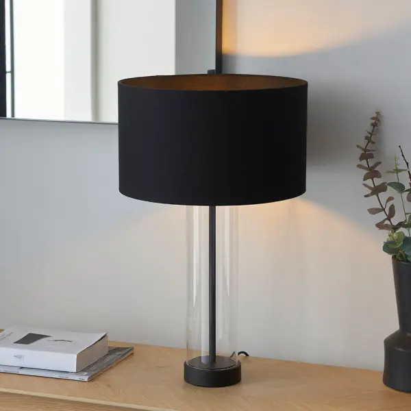 Lessina Black Touch Table Lamp