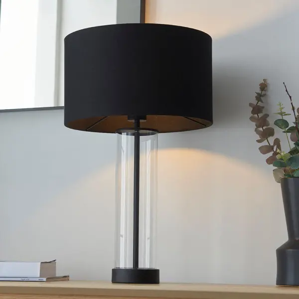 Lessina Black Touch Table Lamp