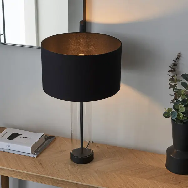 Lessina Black Touch Table Lamp