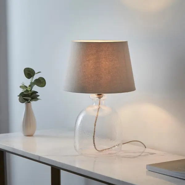 Lyra Glass Table Lamp Base Only