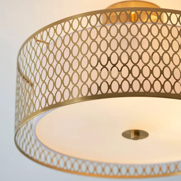 Cordero 3 Light Geometric Fitting in Gold