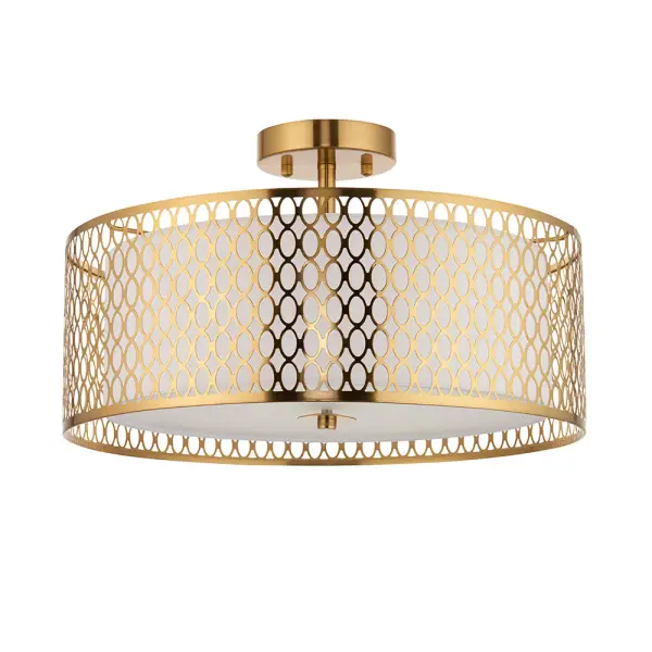 Cordero 3 Light Geometric Fitting in Gold