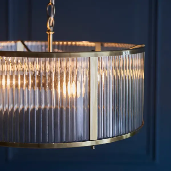 Ridgeton 3 Light Antique Brass Pendant