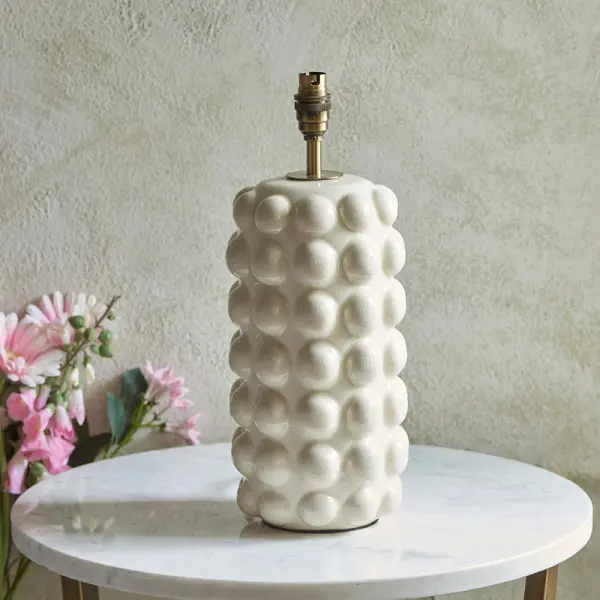 Bobble White Table Lamp Base Only