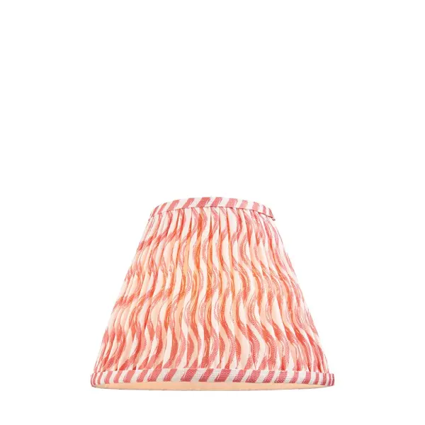 Ripple 250mm Coral Pink Tapered Shade