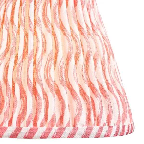 Ripple 250mm Coral Pink Tapered Shade