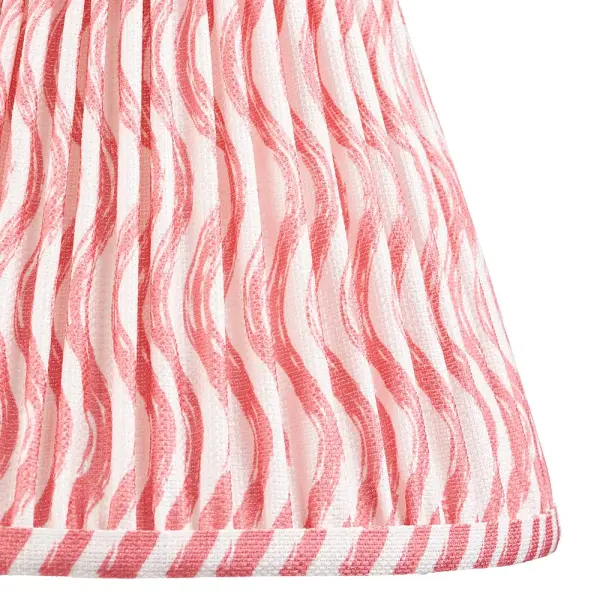 Ripple 250mm Coral Pink Tapered Shade