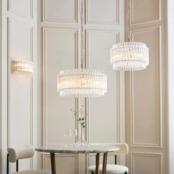 Brenda Aged Brass 5 Light Ceiling Pendant