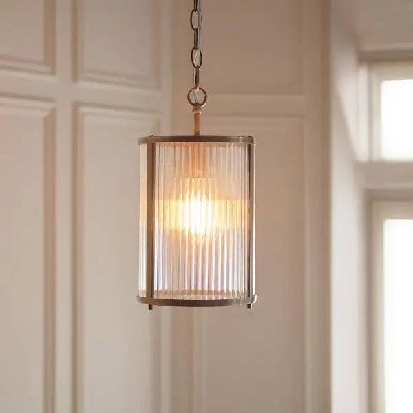 Ridgeton Single Antique Brass Pendant