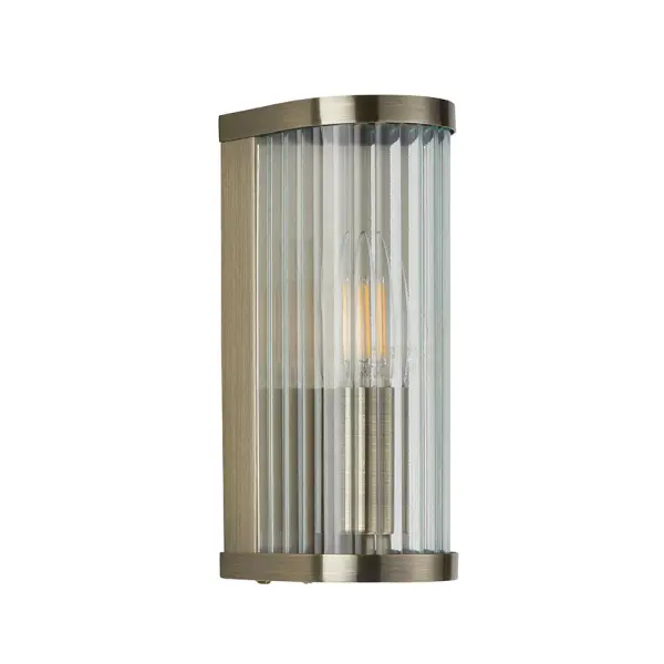 Ridgeton Single Antique Brass Wall Light