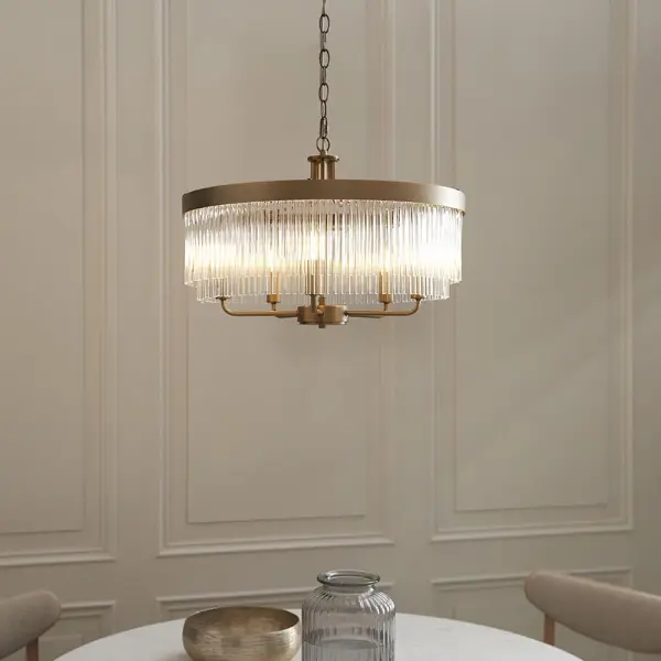 Clermont Antique Brass Ceiling Pendant