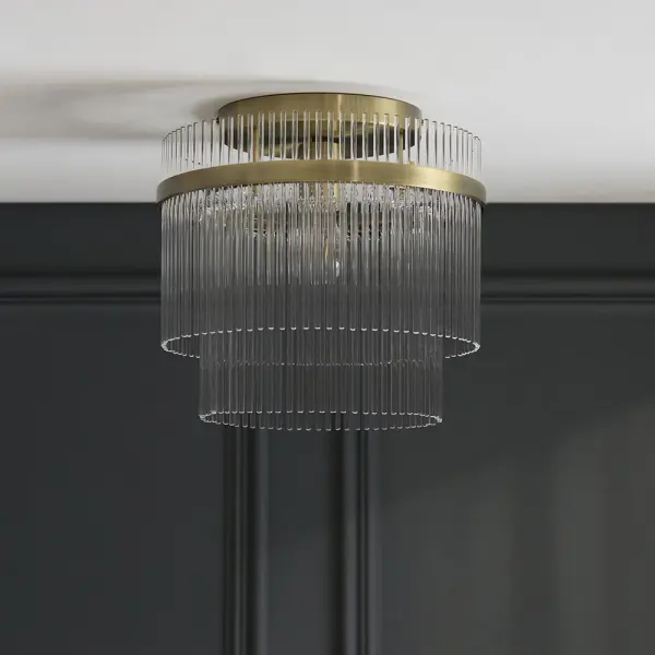 Marietta Antique Brass Flush Fitting