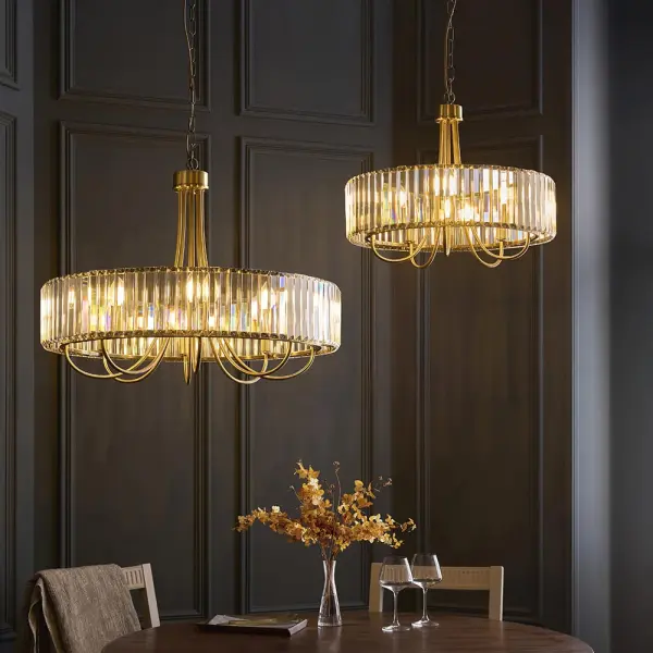 Visconti Antique Brass 8 Light Pendant