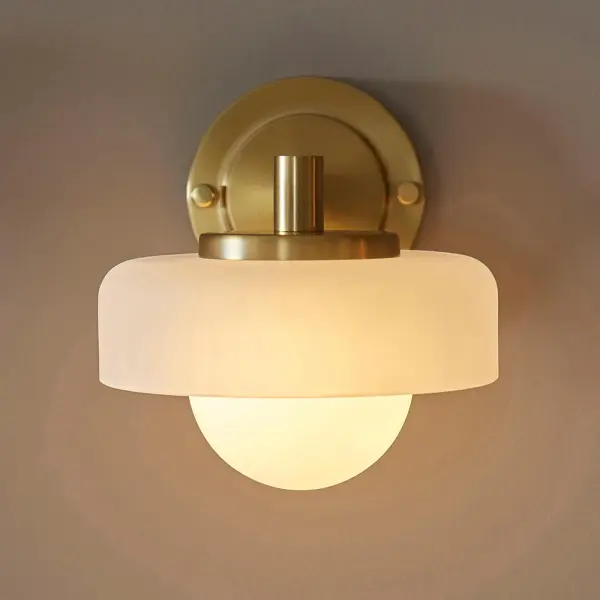 Boss Wall Fitting in Brushed Brass
