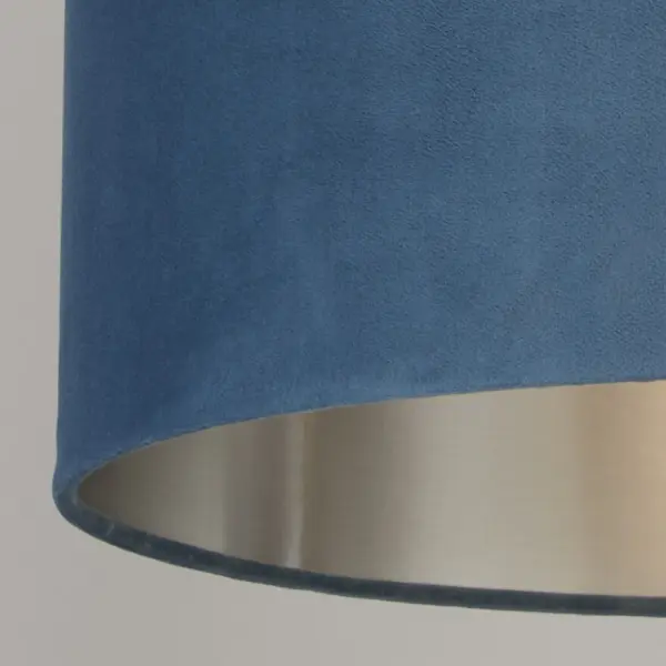 Teal Velvet with Silver Linner 38cm