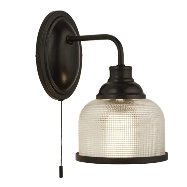 Highworth Matt Black Wall Light