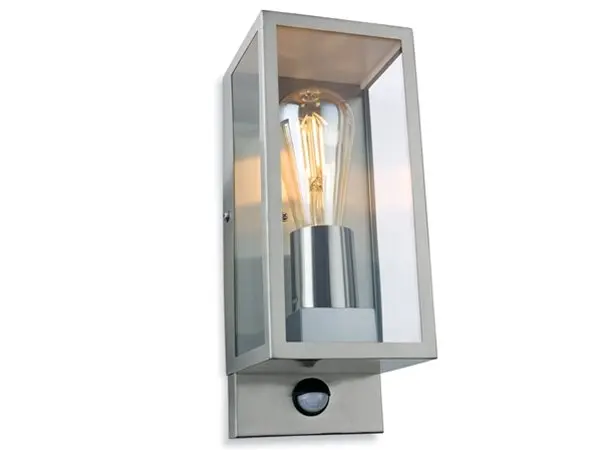 Dallas Stainless Steel Wall Light with PIR Sensor