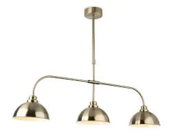 Eagle 3 Light Bar Pendant in Antique Brass