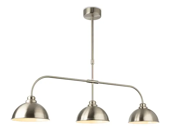 Eagle 3 Light Bar Pendant in Brushed Steel